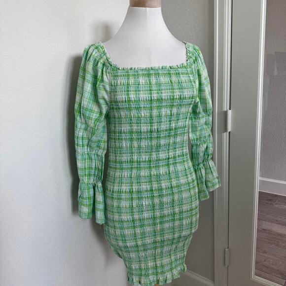 Green and white plaid - Picture 4 of 4